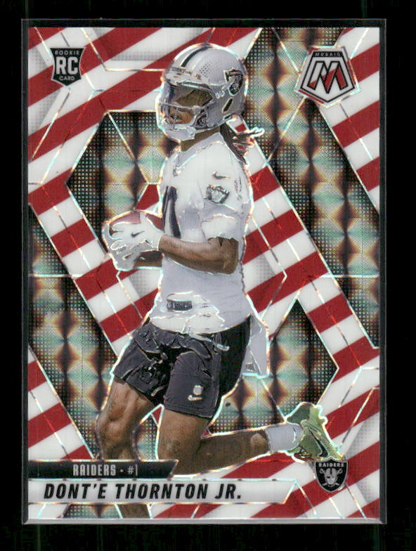 Dont'e Thornton Jr. - 2025 Mosaic Football - Red White Stripe - Rookie