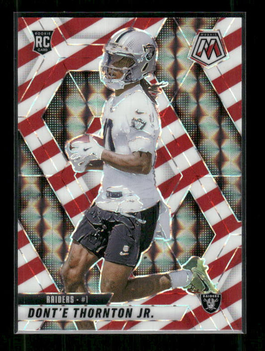 Dont'e Thornton Jr. - 2025 Mosaic Football - Red White Stripe - Rookie