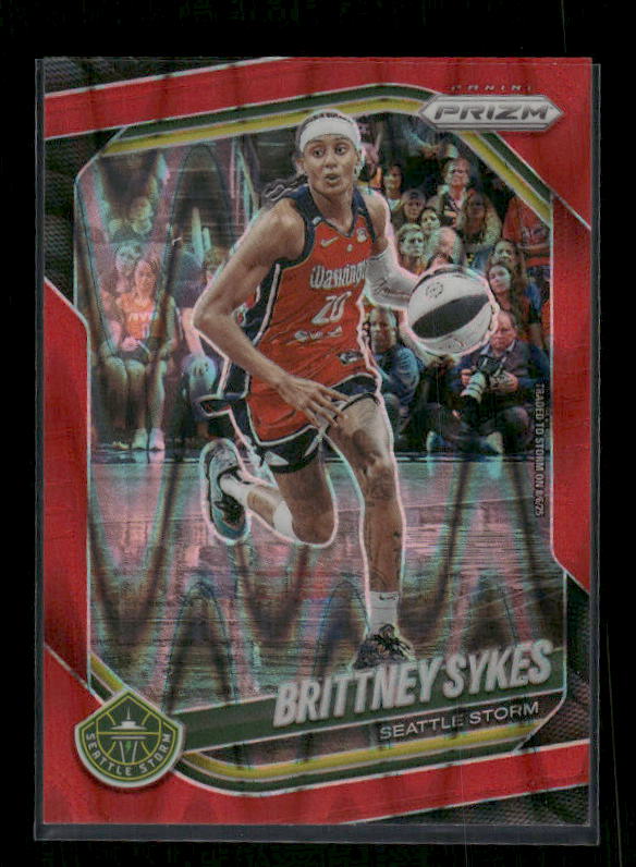 Brittney Sykes - 2025 Prizm WNBA - Red Seismic /249