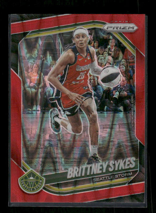 Brittney Sykes - 2025 Prizm WNBA - Red Seismic /249