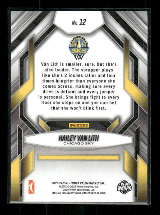 Hailey Van Lith - 2025 Prizm WNBA - Fearless - Rookie