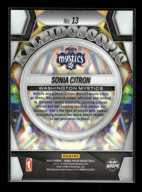 Sonia Citron - 2025 Prizm WNBA - Kaleidoscopic - Rookie