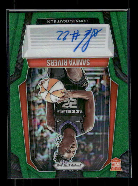 Saniya Rivers - 2025 Prizm WNBA - Signature Prizm Green Auto - Rookie