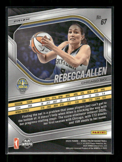 Rebecca Allen - 2025 Prizm WNBA - WNBA Logo Prizm