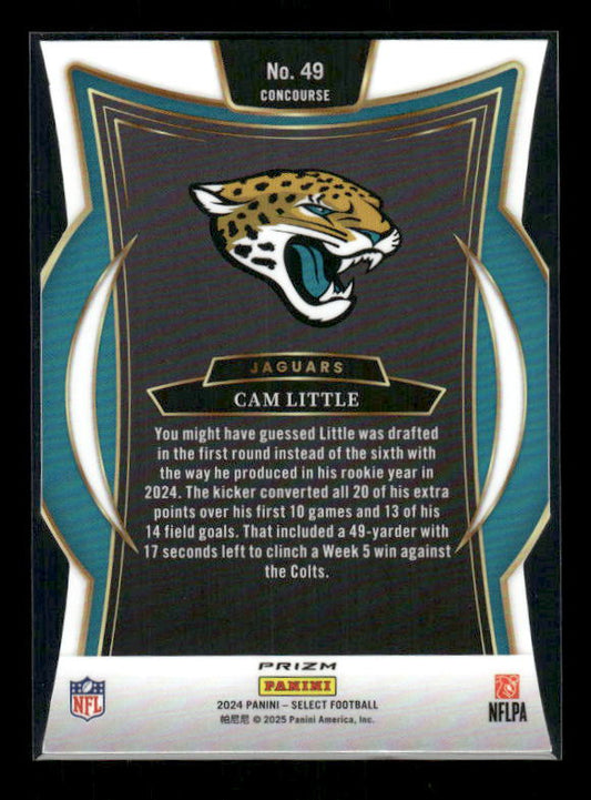 Cam Little - 2024 Select Football - Silver Die Cut - Rookie