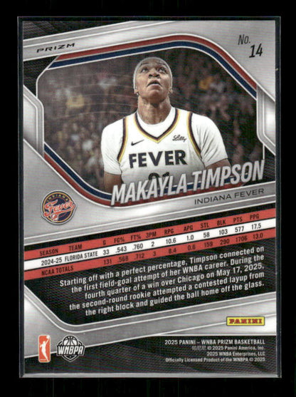 Makayla Timpson - 2025 Prizm WNBA - Ice Prizm - Rookie