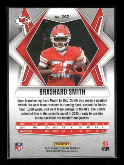 Brashard Smith - 2025 Phoenix Football - Blue Winter /199 - Rookie