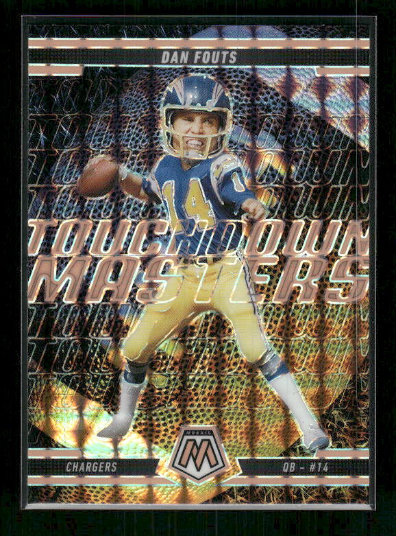 Dan Fouts - 2025 Mosaic Football - Orange Fluorescent Touchdown Masters