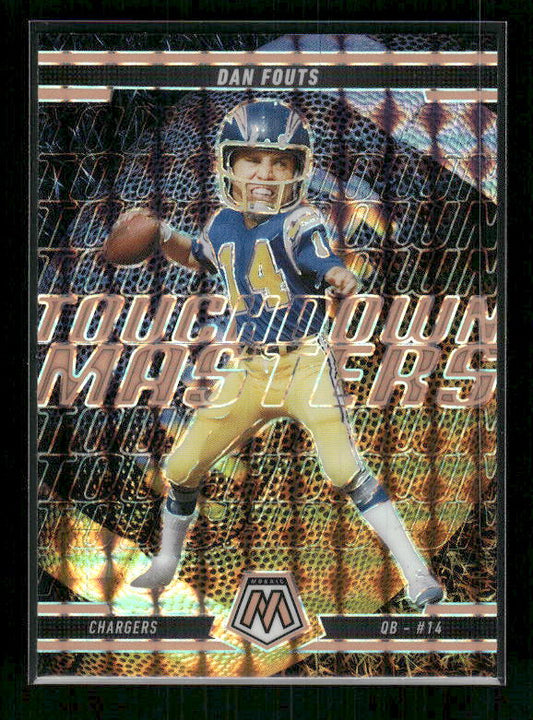 Dan Fouts - 2025 Mosaic Football - Orange Fluorescent Touchdown Masters