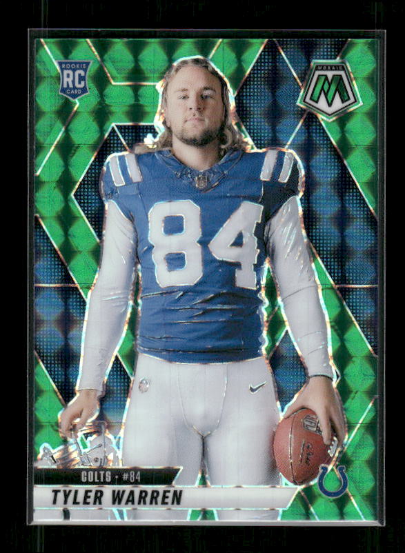 Tyler Warren - 2025 Mosaic Football - Green Mosaic - Rookie Variation