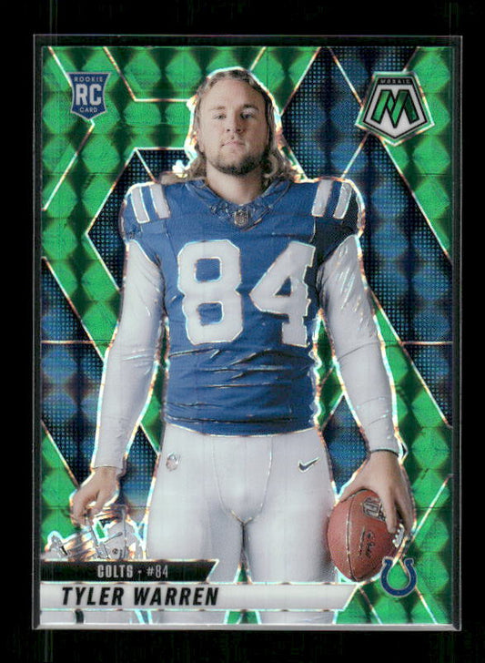 Tyler Warren - 2025 Mosaic Football - Green Mosaic - Rookie Variation