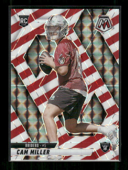 Cam Miller - 2025 Mosaic Football - Red White Stripe - Rookie