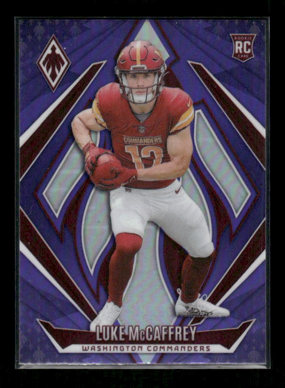 Luke McCaffrey - 2024 Phoenix Football - Purple Prizm - Rookie