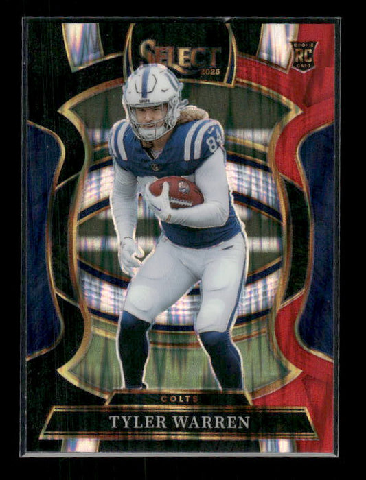 Tyler Warren - 2025 Select Football - Black & Red Shock - Rookie
