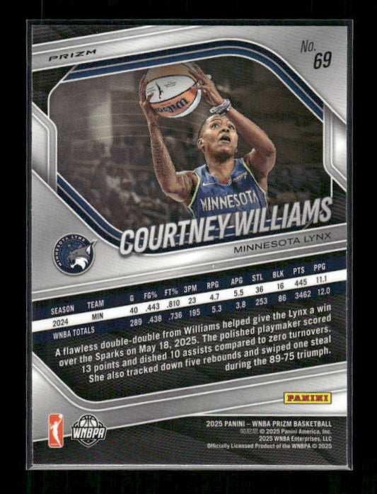 Courtney Williams - 2025 Prizm WNBA - WNBA Logo Prizm