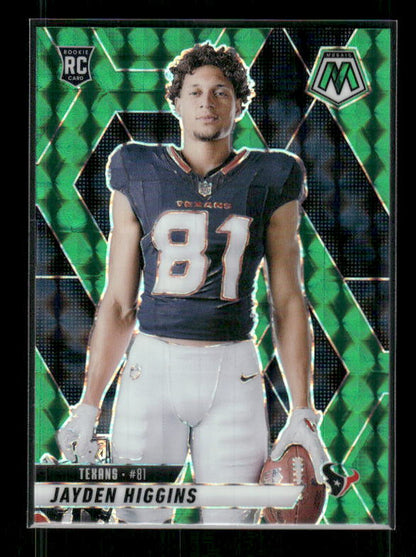 Jayden Higgins - 2025 Mosaic Football - Green Mosaic - Rookie Variation