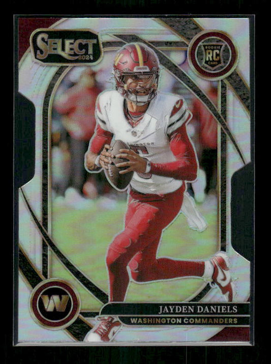 Jayden Daniels - 2024 Select Football - Club Level Silver Die Cut - Rookie