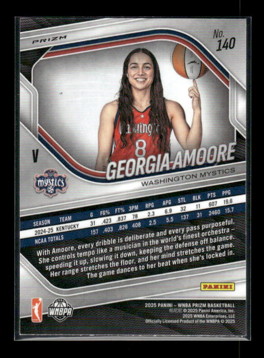 Georgia Amoore - 2025 Prizm WNBA - Silver Prizm - Rookie Variation