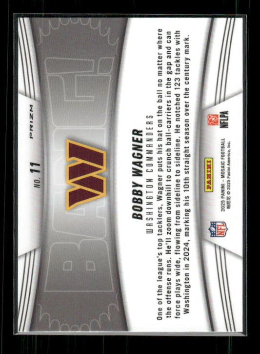 Bobby Wagner - 2025 Mosaic Football - Green Mosaic BANG