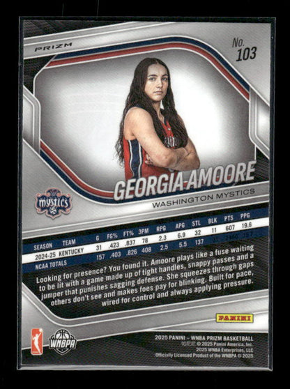 Georgia Amoore - 2025 Prizm WNBA - Green Prizm - Rookie