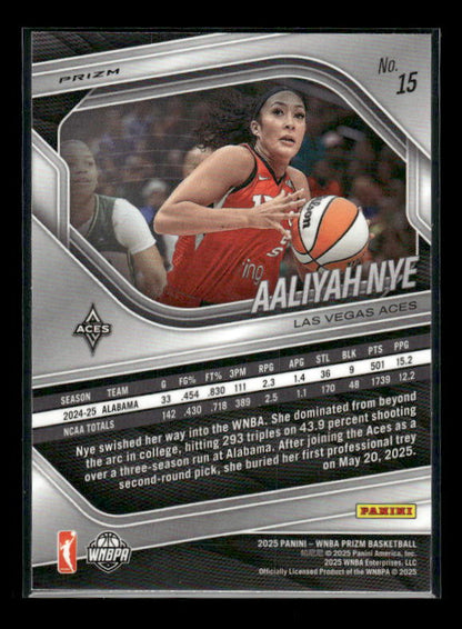 Aaliyah Nye - 2025 Prizm WNBA - WNBA Logo Prizm - Rookie