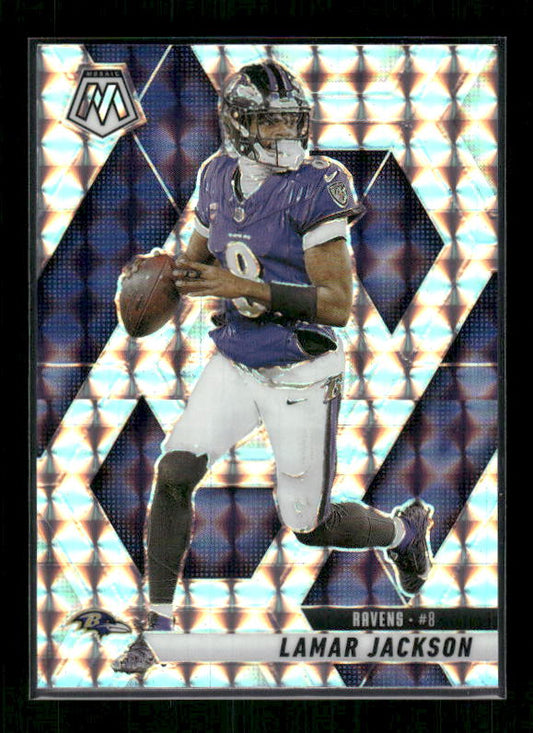 Lamar Jackson - 2025 Mosaic Football - Silver Mosaic