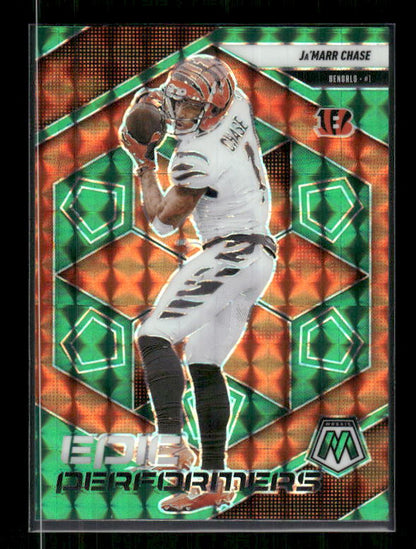 Ja'Marr Chase - 2025 Mosaic Football - Green Mosaic Epic Performers