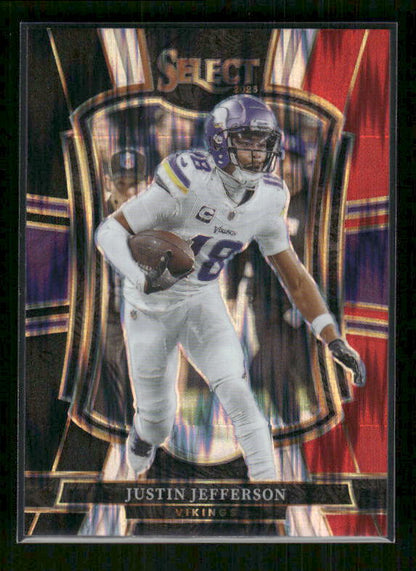 Justin Jefferson - 2025 Select Football - Black & Red Shock