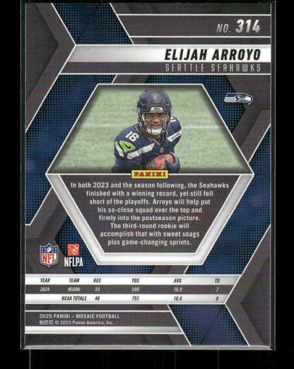 Elijah Arroyo - 2025 Mosaic Football - Rookie