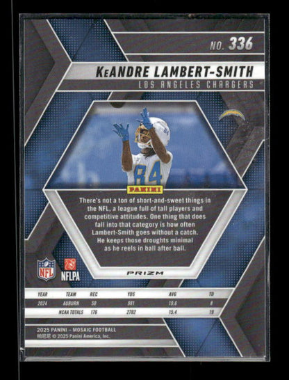 KeAndre Lambert Smith - 2025 Mosaic Football - Red White Stripe - Rookie