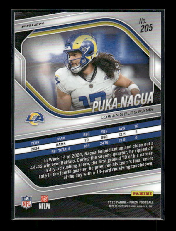 Puka Nacua - 2025 Prizm Football - White Disco