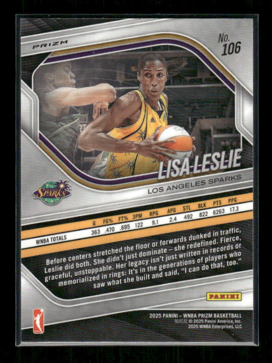 Lisa Leslie - 2025 Prizm WNBA - WNBA Logo Prizm