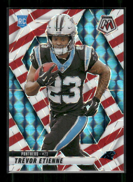 Trevor Etienne - 2025 Mosaic Football - Red White Stripe - Rookie