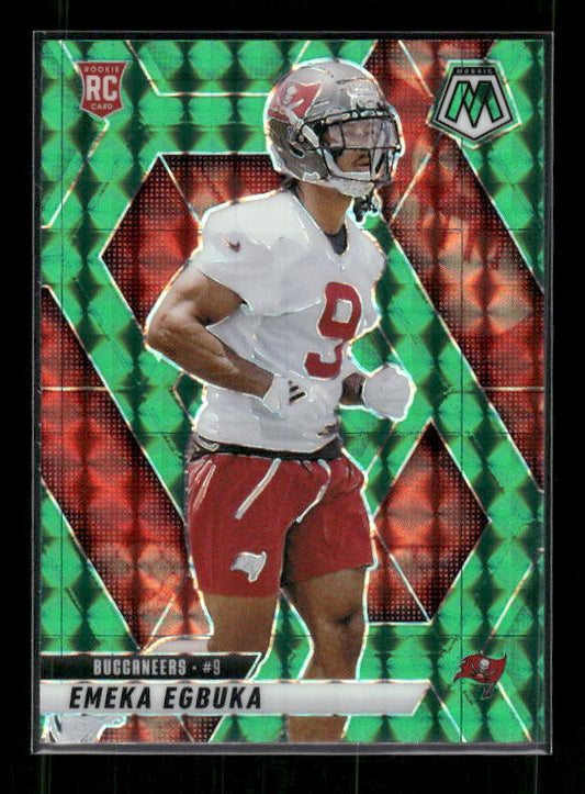 Emeka Egbuka - 2025 Mosaic Football - Green Mosaic - Rookie