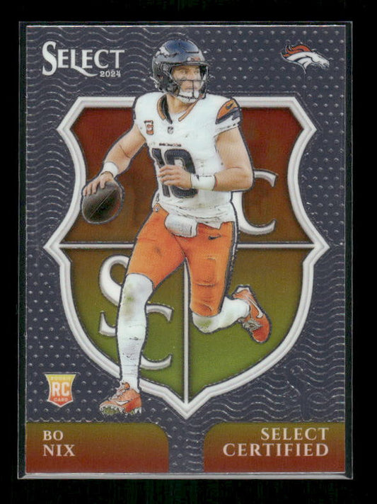 Bo Nix - 2024 Select Football - Select Certified - Rookie
