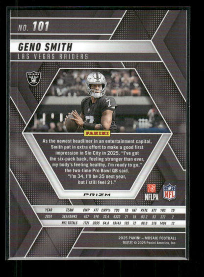 Geno Smith - 2025 Mosaic Football - Green Mosaic