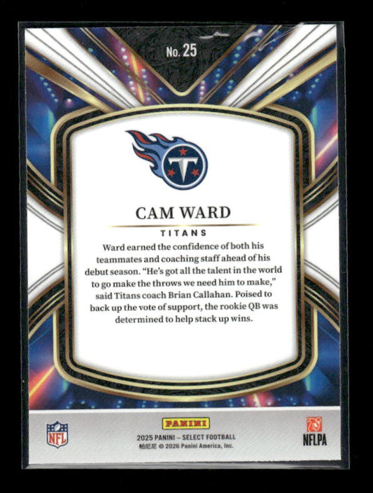 Cam Ward - 2025 Select Football - Future - Rookie