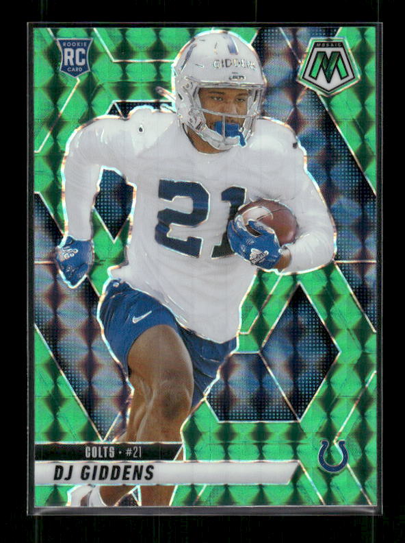 DJ Giddens - 2025 Mosaic Football - Green Mosaic - Rookie