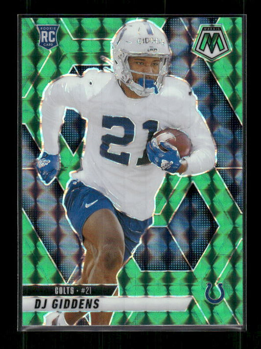 DJ Giddens - 2025 Mosaic Football - Green Mosaic - Rookie
