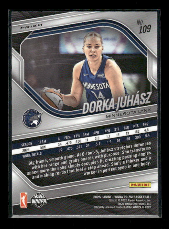 Dorka Juhász - 2025 Prizm WNBA - Blue Velocity