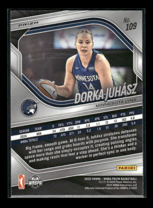 Dorka Juhász - 2025 Prizm WNBA - Blue Velocity