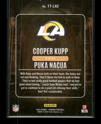 Cooper Kupp / Puka Nacua - 2024 Phoenix Football - Treasured Tandems