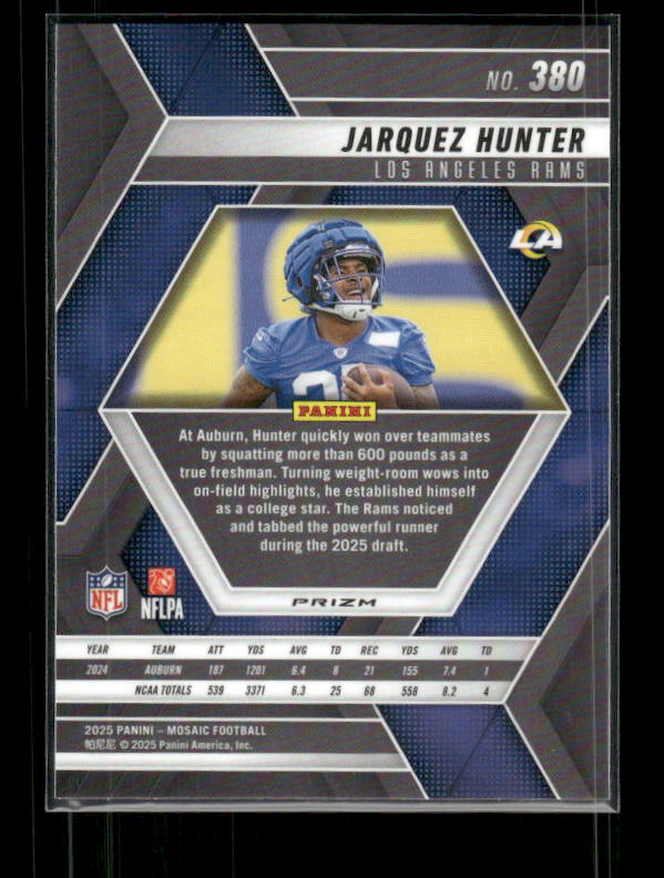 Jarquez Hunter - 2025 Mosaic Football - Green Mosaic - Rookie