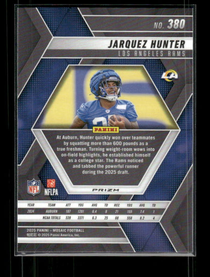 Jarquez Hunter - 2025 Mosaic Football - Green Mosaic - Rookie