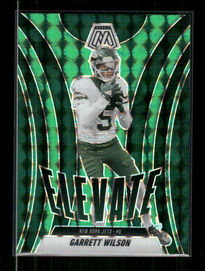 Garrett Wilson - 2025 Mosaic Football - Green Mosaic Elevate