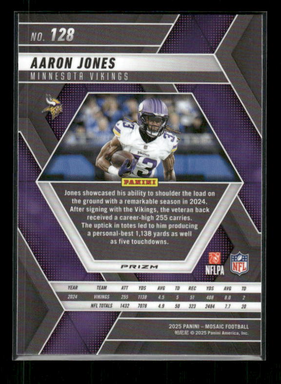 Aaron Jones - 2025 Mosaic Football - Green Mosaic