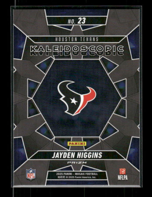 Jayden Higgins - 2025 Mosaic Football - Kaleidoscopic SSP - Rookie
