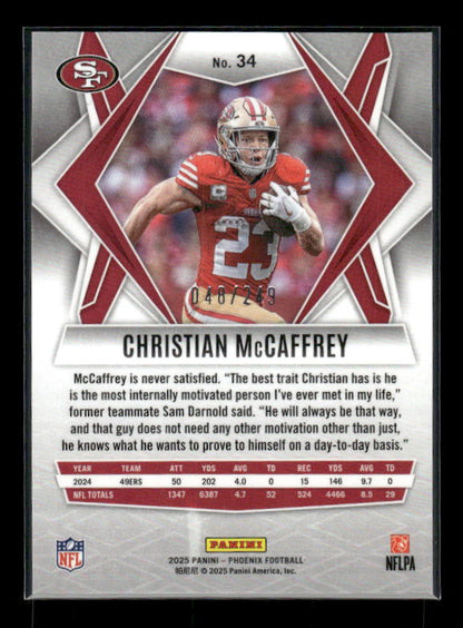 Christian McCaffrey - 2025 Phoenix Football - Winter Purple /249