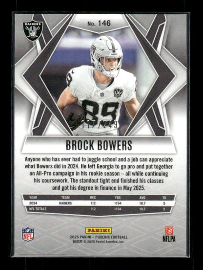 Brock Bowers - 2025 Phoenix Football - Winter Purple /249