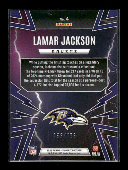 Lamar Jackson - 2025 Phoenix Football - Winter Thunderbirds /199